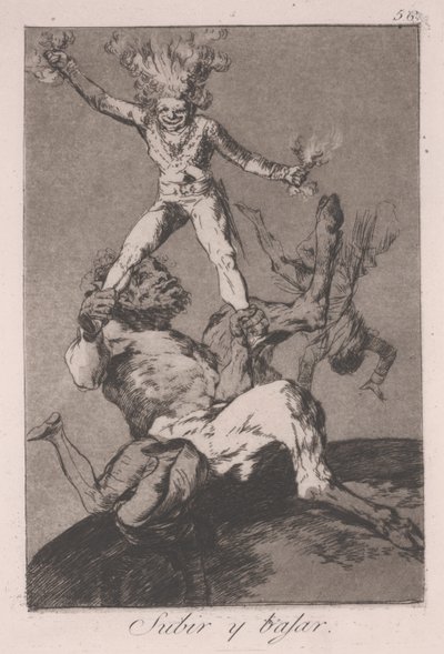 上昇と下降へ 作： Francisco de Goya
