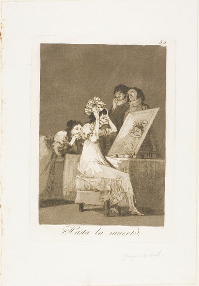 死ぬまで、ロス カプリチョスのプレート 55 作： Francisco Jose de Goya y Lucientes
