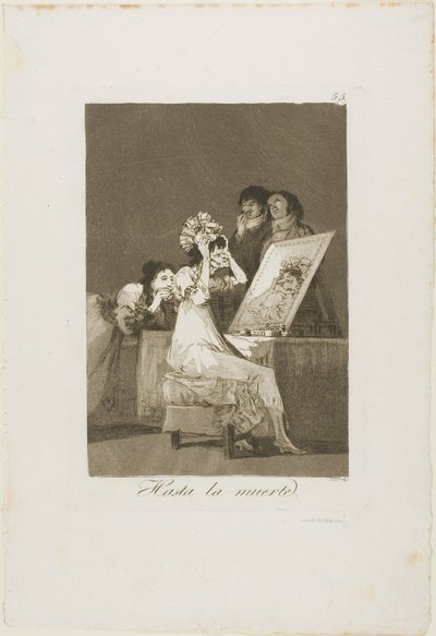 死ぬまで、ロス カプリチョスのプレート 55 作： Francisco Jose de Goya y Lucientes