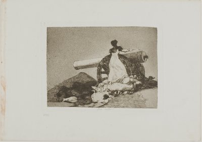 「戦争の惨事」のプレート 7 作： Francisco Jose de Goya y Lucientes