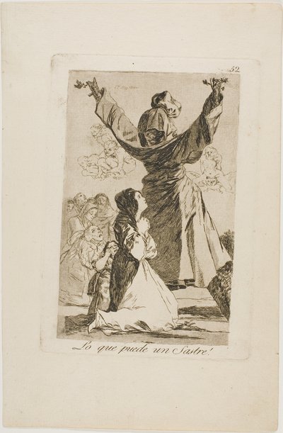 What a Tailor Can Do!、ロス カプリチョスのプレート 52 作： Francisco Jose de Goya y Lucientes