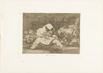 何という狂気だ!、「戦争の惨事」のプレート 68 作： Francisco Jose de Goya y Lucientes