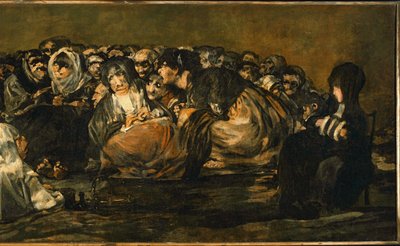 魔女の安息日...（キャンバスに描かれた絵） 作： Francisco Jose de Goya y Lucientes
