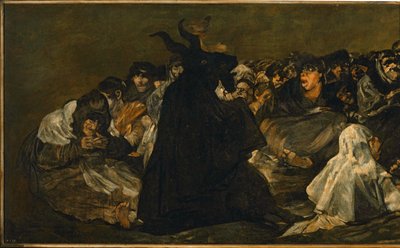 魔女の安息日...（キャンバスに描かれた絵） 作： Francisco Jose de Goya y Lucientes
