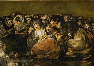 魔女の安息日...（キャンバスに描かれた絵） 作： Francisco Jose de Goya y Lucientes