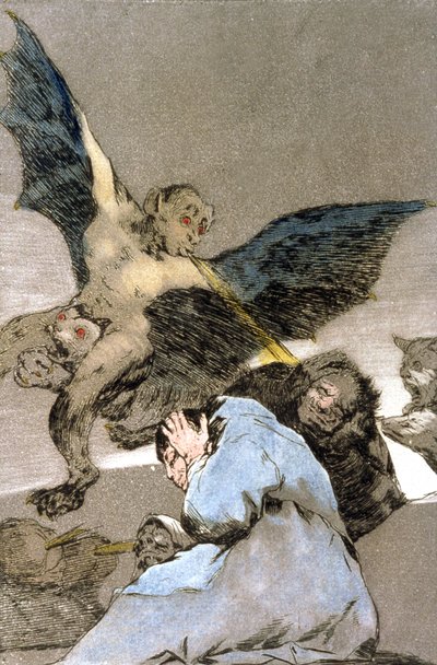モンスター、彫刻 1797-1799 作： Francisco Jose de Goya y Lucientes