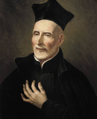 Calasanz, São José (1556-1648). Religioso e pedagogo espanhol. São José Calasanctius (óleo sobre tela) 作： Francisco Jover y Casanova