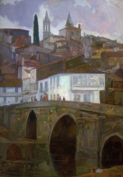 ライト間（BETANZOS）–オイル-キャンバス– 1918–90X62 CM– 作： Francisco Llorens Diaz