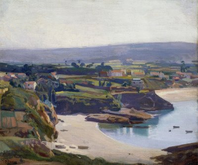 ESPIÑEIROのビーチ– 1931–50X60 CM– 作： Francisco Llorens Diaz