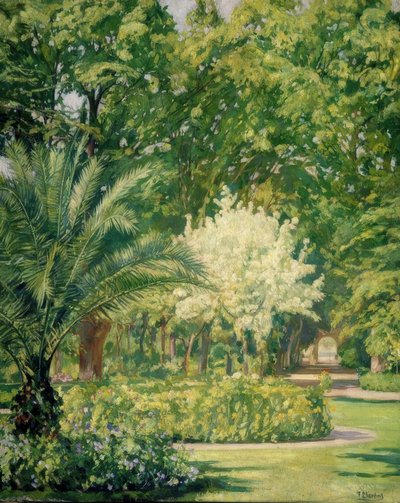 VERE CLARO-JARDIN BOTANICO – 1934–79X100 CM– 作： Francisco Llorens Diaz