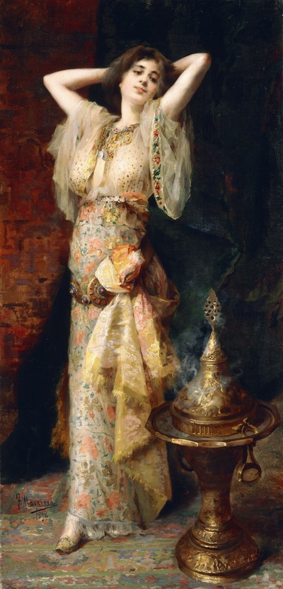 オダリスク、1898 作： Francisco Masriera y Manovens
