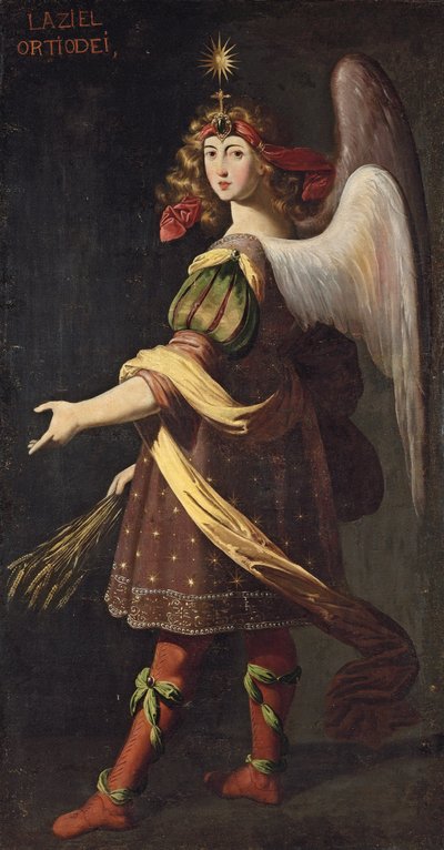 聖体の寓話：天使のいる穀物 作： Francisco Polanco