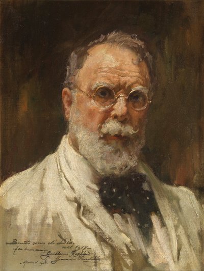 スペイン語  オートレトラート 作： Francisco Pradilla y Ortiz