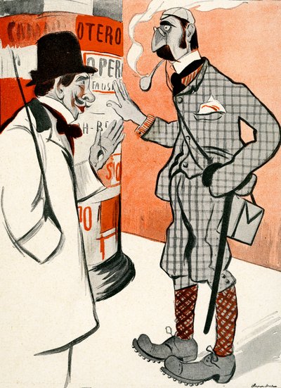 1903年、フランス人がオペラに服を着せる方法をイギリス人に話しました。 作： Francisco Sancha y Lengo
