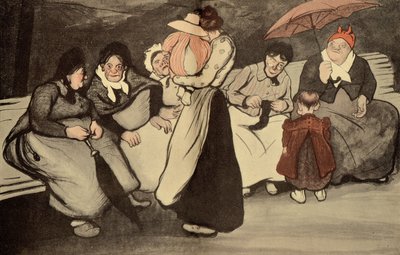 1902年8月23日、LAssiette au Beurreからの漫画、新鮮な空気の晴れた日曜日 作： Francisco Sancha y Lengo