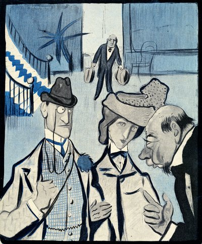 1903年にフランスのホテルにチェックインしたイギリス人夫婦 作： Francisco Sancha y Lengo