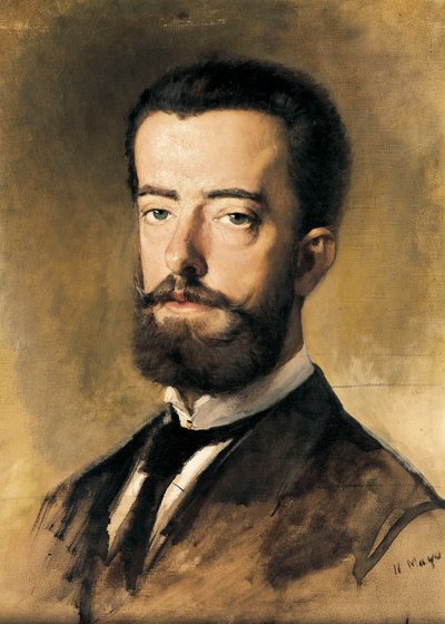 スペイン王、サボイ家のアマデオ1世（1845-1890）の肖像 作： Francisco Sans y Cabot