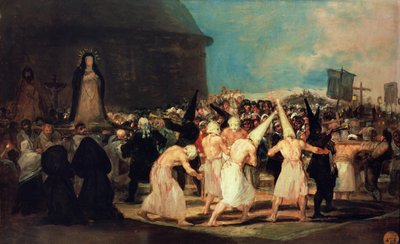 鞭毛の行列 作： Francisco de Goya
