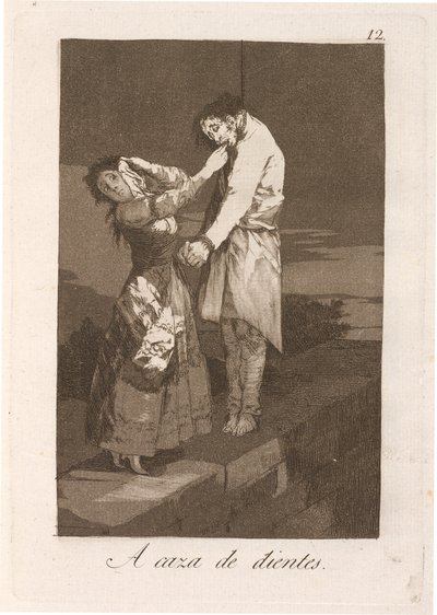 A caza de dientes (歯を探す) 作： Francisco de Goya