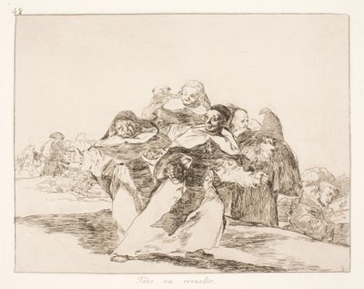すべてがうまくいかない (42) 作： Francisco de Goya