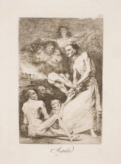 吹く 作： Francisco de Goya