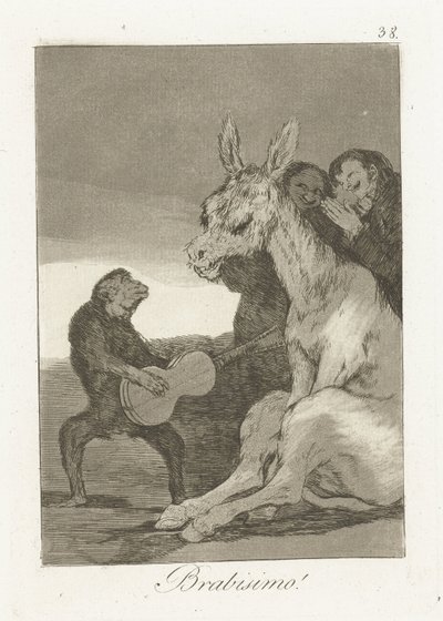 ブラボー！ ブラビシモ！ (オブジェクトのタイトル) ロス・カプリチョス（シリーズタイトル） 作： Francisco de Goya