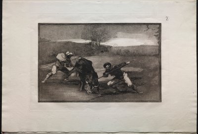 闘牛: 徒歩でのもう 1 つの狩猟方法 作： Francisco de Goya