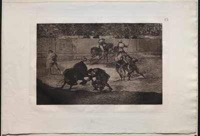 闘牛：「レコルテ」をパスするペペ・イッロ 作： Francisco de Goya