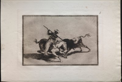 闘牛：千と千尋の神隠しムーアガズールは、1876年のルールに従って最初に戦いました。 作： Francisco de Goya
