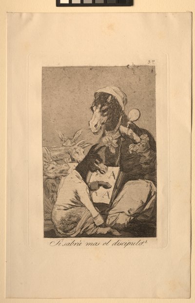 カプリス：瞳孔はもっと知りません。 作： Francisco de Goya