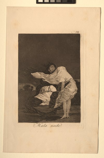 カプリコス：悪い夜。 作： Francisco de Goya