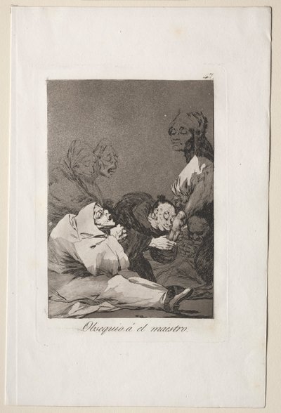 Caprichos：マスターへのギフト。 作： Francisco de Goya