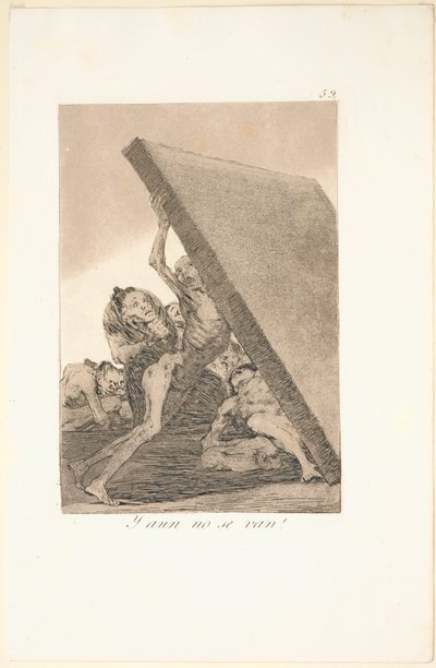 Caprichos: それでも彼らは行かない! 作： Francisco de Goya