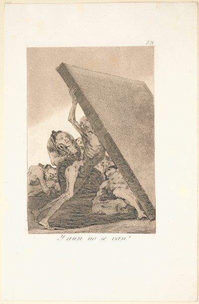 カプリコス：それでも彼らは行かない！ 作： Francisco de Goya