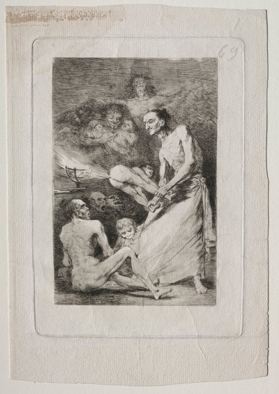 カプリチョス：ブロー 作： Francisco de Goya