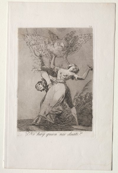 カプリチョス: 誰にも私たちを解いてもらえない? 作： Francisco de Goya