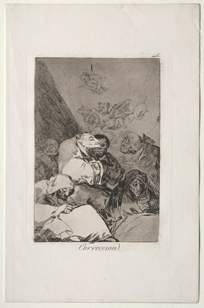 カプリコス：訂正。 作： Francisco de Goya