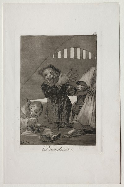 カプリチョス：ホブゴリン 作： Francisco de Goya