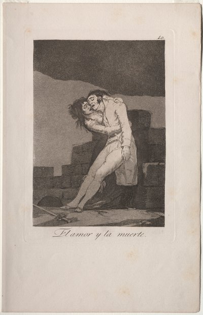 カプリチョス: 愛と死 作： Francisco de Goya