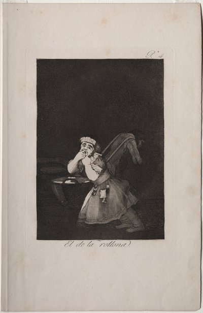 カプリチョス：乳母の少年 作： Francisco de Goya