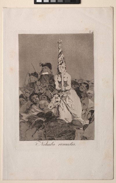 Caprichos: それについて何もできなかった 作： Francisco de Goya