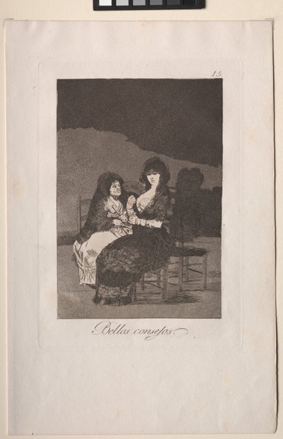 Caprichos: かなりの教え。 作： Francisco de Goya