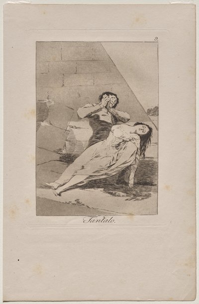 カプリチョス：タンタロス 作： Francisco de Goya