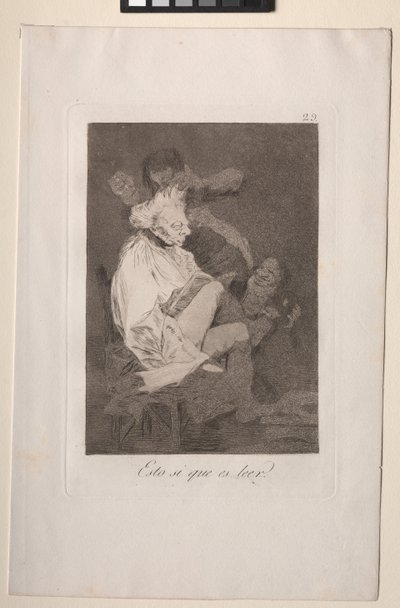 Caprichos: それは確かに読むことができることです 作： Francisco de Goya