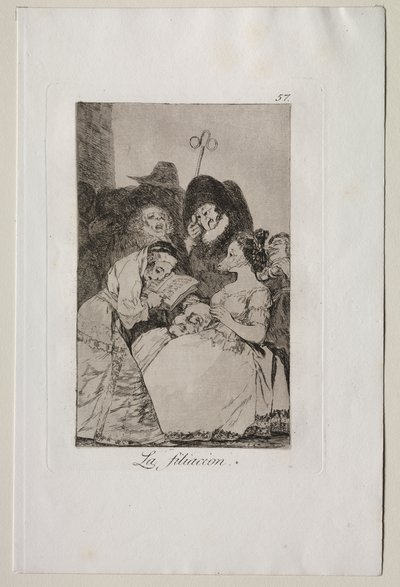 カプリチョス: フィリエーション 作： Francisco de Goya
