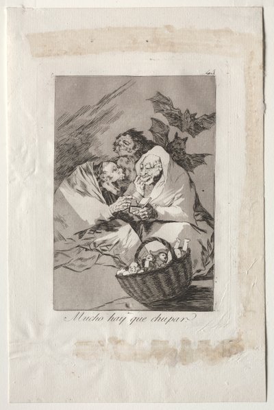 カプリチョス：吸うにはたくさんあります 作： Francisco de Goya