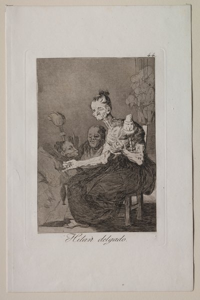 カプリチョス: 精巧に回転する 作： Francisco de Goya