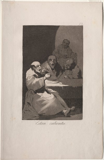 Caprichos: 彼らは暑いです。 作： Francisco de Goya