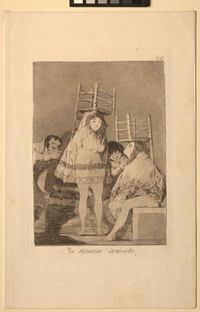 カプリコス：彼らはすでに席を手に入れました。 作： Francisco de Goya