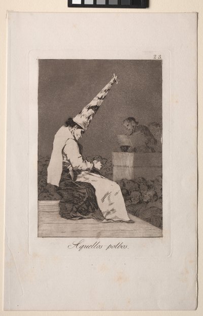 カプリチョス：塵のそれらの斑点 作： Francisco de Goya